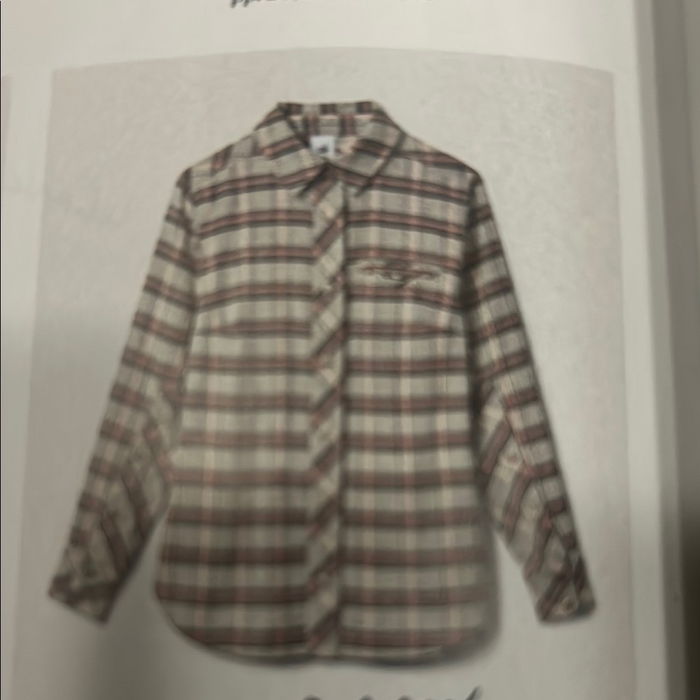 Cabi F24 Hideout Shacket Plaid Button-Up